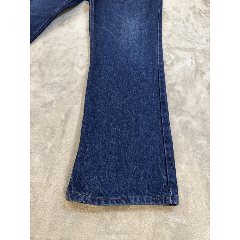 Lee Mens Jeans 36x30 Blue Dark‎ Wash Regular Straight Western Normcore Workwear - Picture 8 of 16